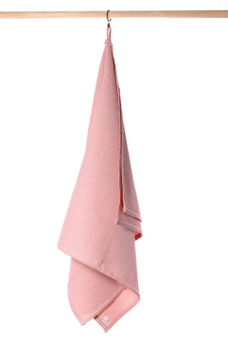 PEACH Cotton waffle towels