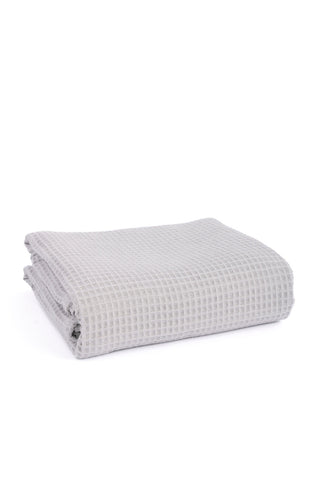 LIGHT GREY Cotton waffle towels