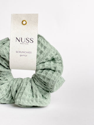 Sage green scrunchie