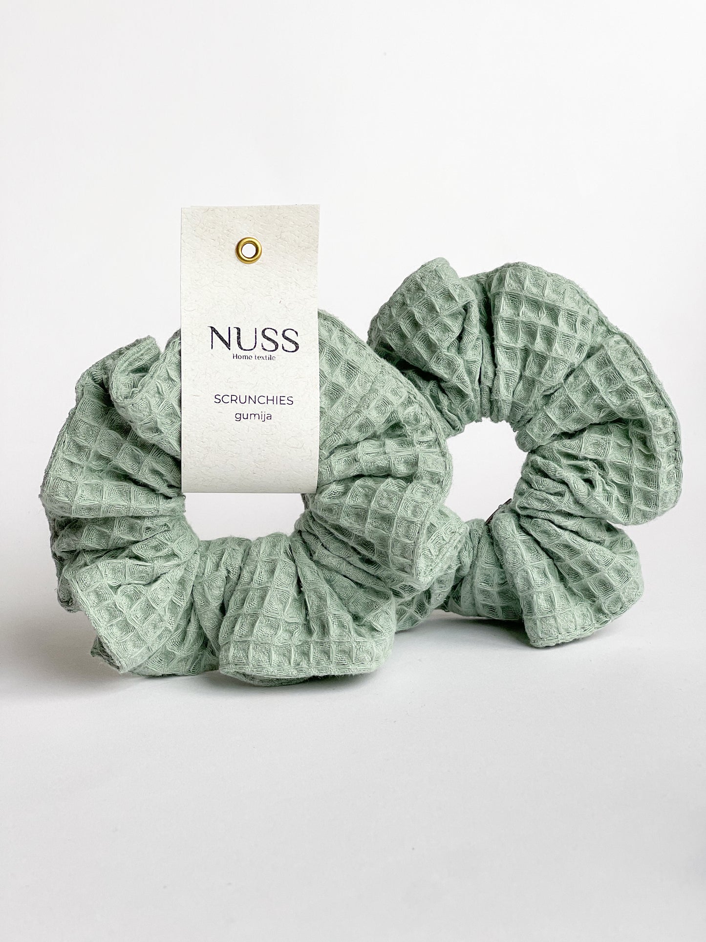 Sage green matu gumija - scrunchies