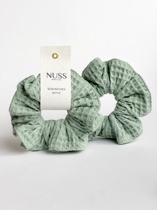 Sage green scrunchie