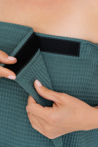 Sauna towel with rubber