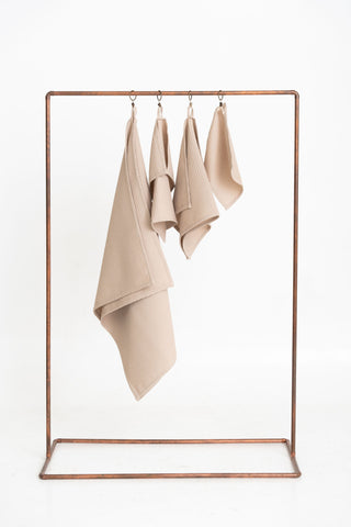 virtuves dvieļi beige krāsa