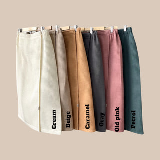 Sauna towel with rubber
