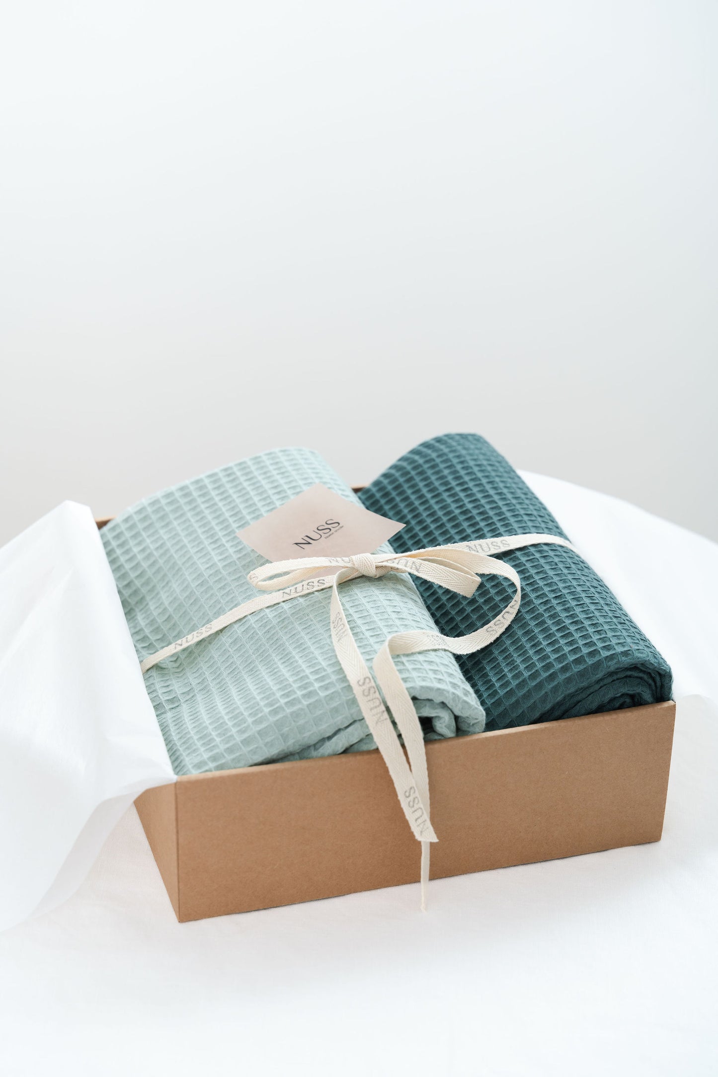 Set - bath towels in green colours