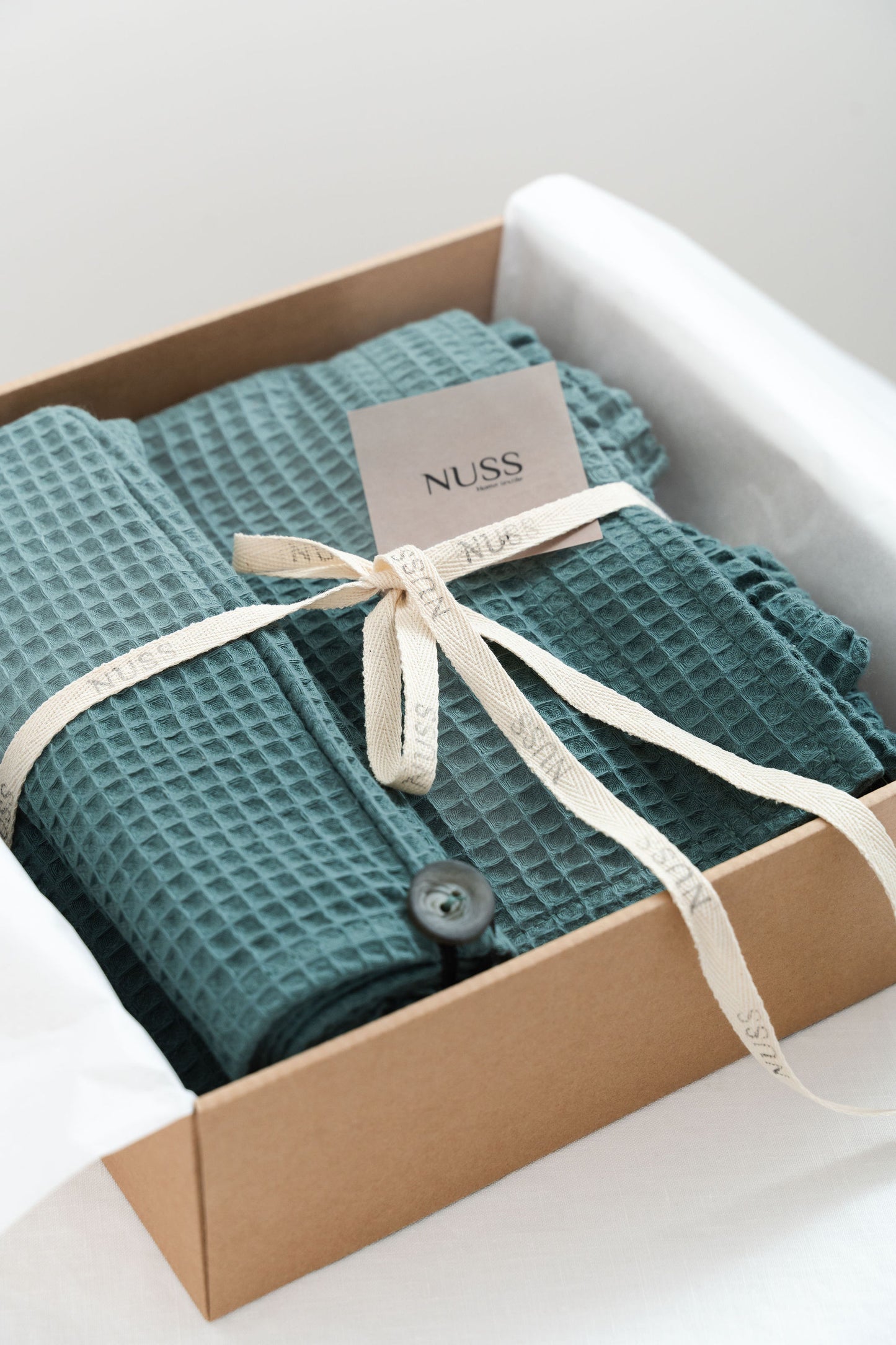 Set - sauna wrap towel + hair towel (green)