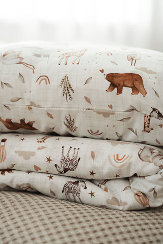 Bērnu gultas veļa  - "safari"