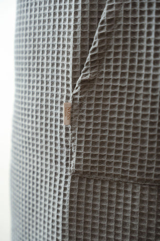 Kokvilnas vafeļauduma pončo halāts ar kapuci - "unisex" | Roku darbs Latvijā