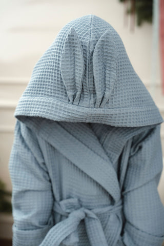  Nuss bērnu halāts ar kapuci un zaķa austiņām | Nuss kids bathrobe with hood and bunny ears